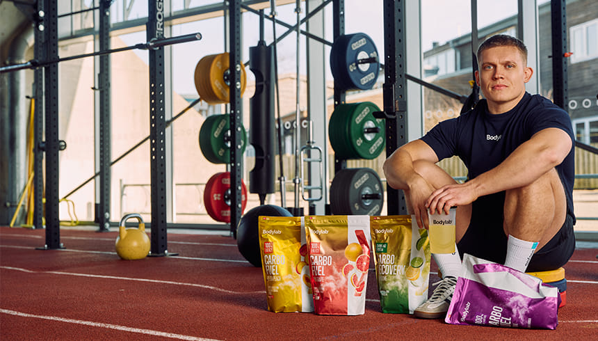 30 til 60 minutter før løb 