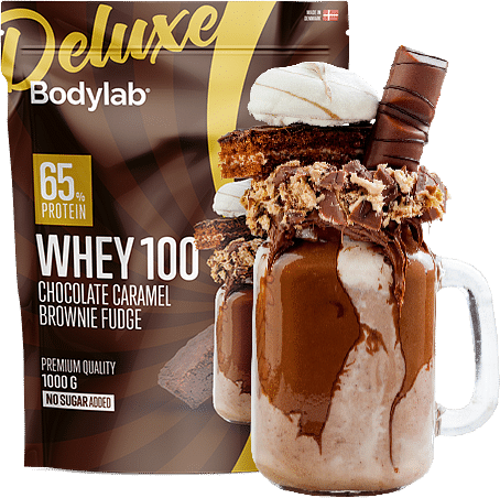 Whey 100 Deluxe Chocolate Caramel Brownie Fudge