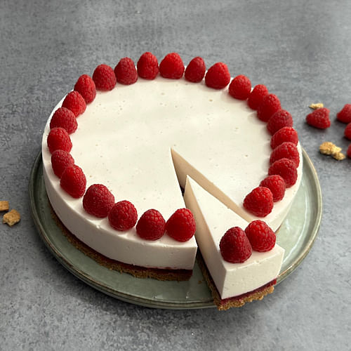 Hindbærsnitte Cheesecake