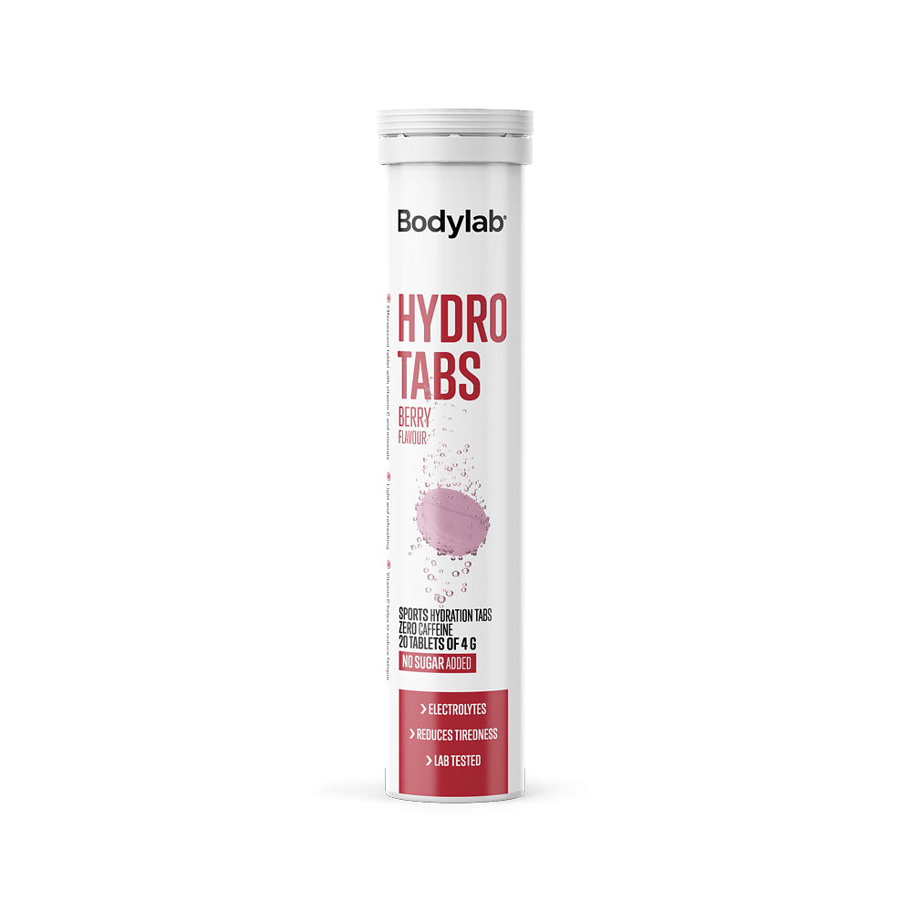 Hydro Tabs (1x20 stk.) - Bær (Koffeinfri) - Sukkerfrie elektrolyttabletter - Hjelper med å oppretholde væskebalansen - Bodylab