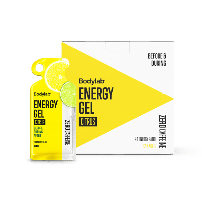 Bodylab Energy Gel (12 x 40 g) - Citrus (zero caffeine)