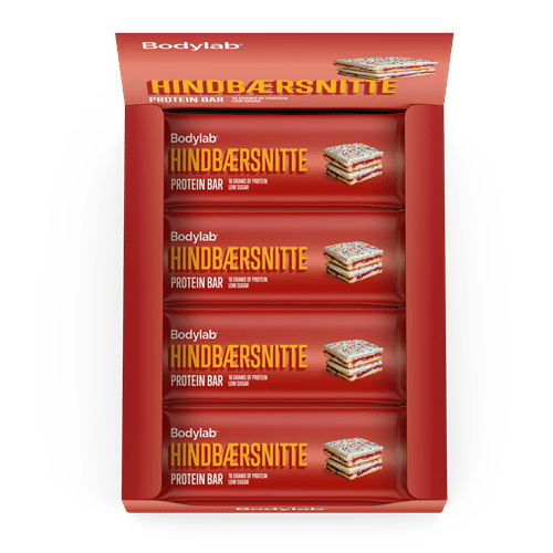 Bodylab Protein Bar (12 x 55 g) - Hindbærsnitte