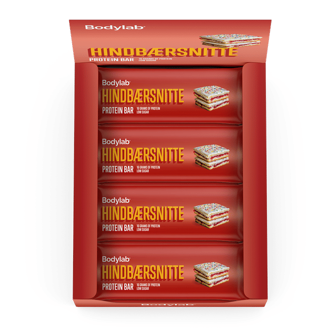 Bodylab Protein Bar (12 x 55 g) - Hindbærsnitte