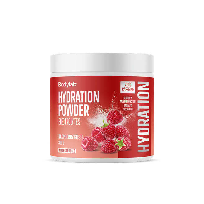 Bodylab Hydration Powder (300 g) - Raspberry Rush (zero caffeine)