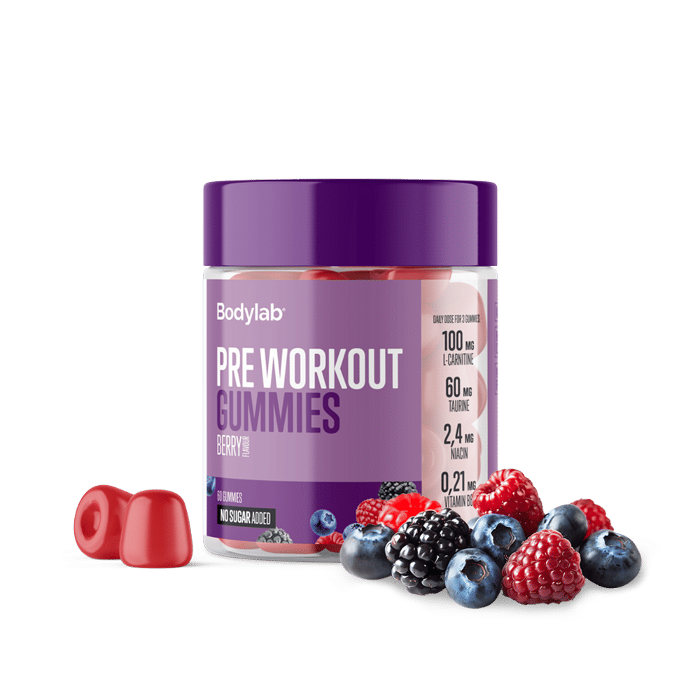 Brug Pre Workout Gummies (60 stk) - Berry til en forbedret oplevelse