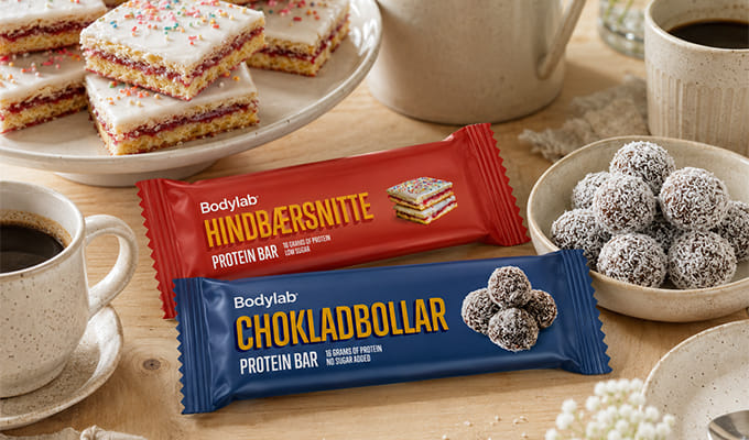Protein Bar Chokladbollar og Hindbærsnitte