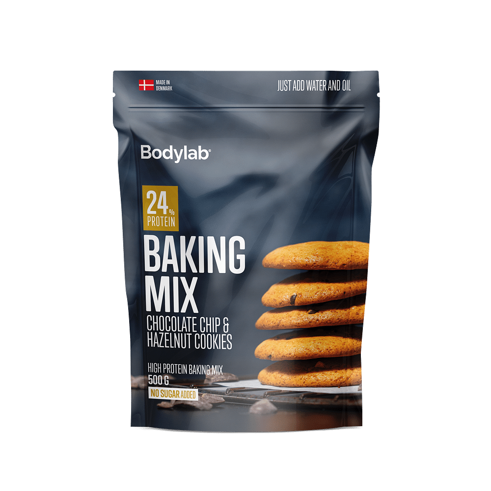 Køb Protein Baking Mix (500 g) - Chocolate Chip & Hazelnut Cookies - Pris 69.00 kr.