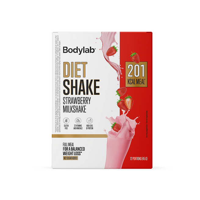 Bodylab Diet Shake (12 x 45 g) - Strawberry Milkshake