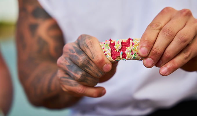 Protein Bar Danish Hindbærsnitte