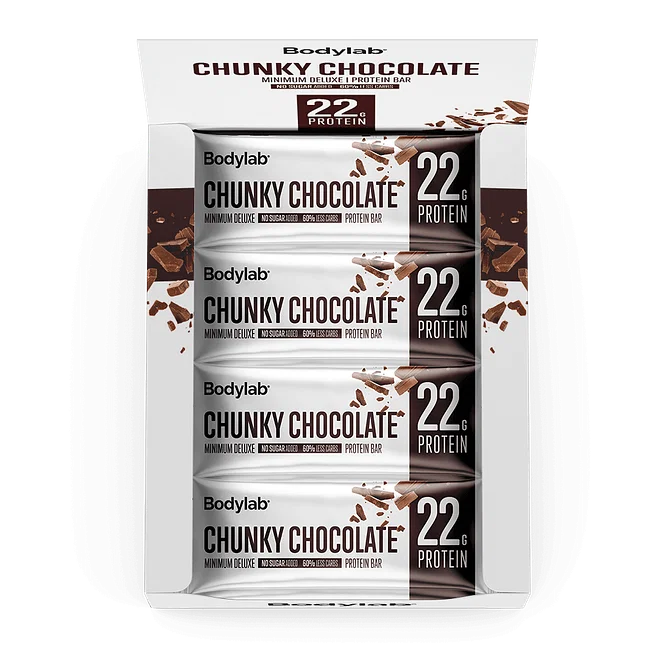 Bodylab Minimum Deluxe Protein Bar (12 x 65 g) - Chunky Chocolate