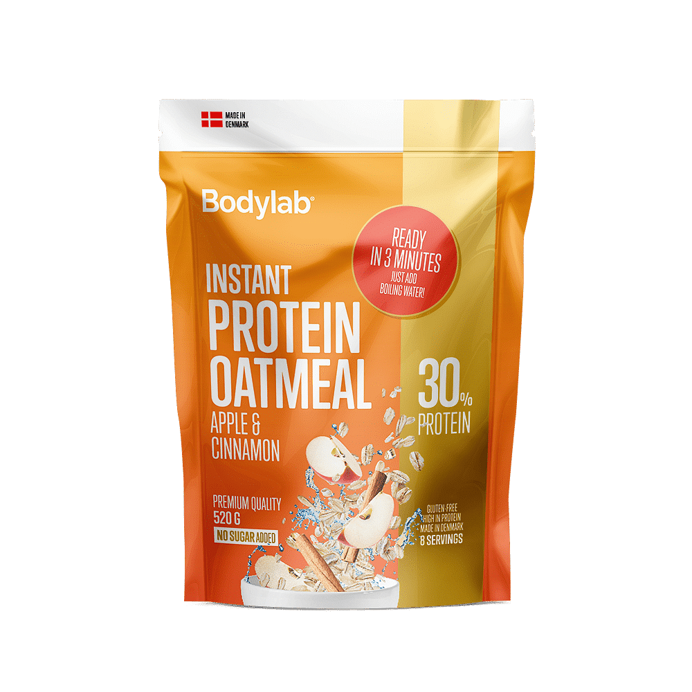 Køb Instant Protein Oatmeal (520 g) - Apple & Cinnamon - Pris 99.00 kr.