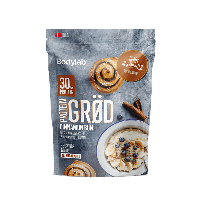 Bodylab Protein Grød (600 g) - Cinnamon Bun