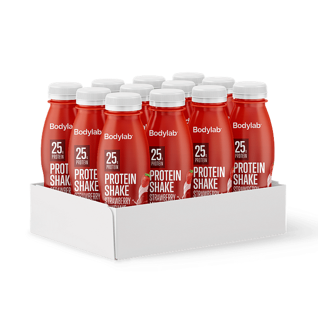 Bodylab Protein Shake (12 x 330 ml) - Strawberry Milkshake