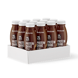 Bodylab Protein Shake (12 x 330 ml) - Ultimate Chocolate (Bedst før 15-07-2024)