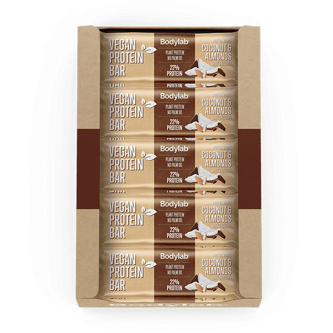 Bodylab Vegan Protein Bar (20 x 40 g) - Coconut & Almonds