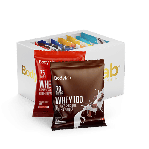 Bodylab Whey 100 (12 x 30 g) (Best før 31-01-2026) 